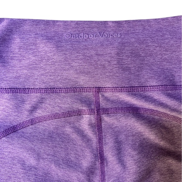 Outdoor Voices | Warmup 7/8 Leggings in purple heather, Size small - Picture 8 of 8